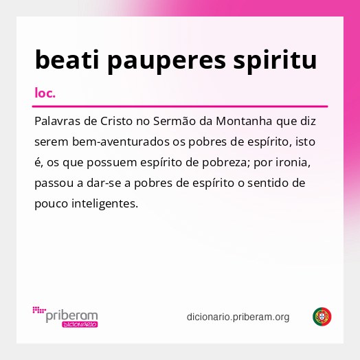 Significado de beati pauperes spiritu